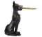 Statuette Et Vide-poche "chien" 32cm Noir Et Or