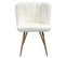 Chaise Ariel Bouclette Blanc - Blanc