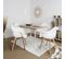 Fauteuil Scandinave Patchwork Blanc