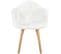 Fauteuil Scandinave Patchwork Blanc