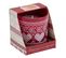 Bougie bijou H. 8 cm ULDA rouge/blanc