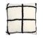 Coussin 40x40 cm CARREAUX Blanc