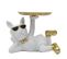 Vide-poche Statue "bulldog" 27cm Blanc