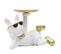 Vide-poche Statue "bulldog" 27cm Blanc