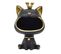 Vide-poche Statue "chat" 25cm Noir