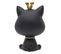 Vide-poche Statue "chat" 25cm Noir