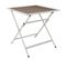 Table De Jardin Pliable "barcelone" 70cm Beige