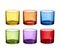 Lot De 6 Verres "bain De Soleil" 16cl Multicolore