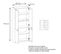 Armoire De Bureau Blanc Mat Et Anthracite Avola  (lxhxp) : 82 x 185 x 37