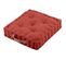 Coussin De Sol Duo, Terracotta/lin, 45x45x10cm, 100% Coton