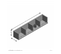Étagère Murale 4 Compartiments "nel" 92cm Blanc