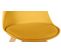 Lot De 4 Chaises De Dîner En Polypropylène Jaune - H. 81 cm