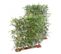 Plante Artificielle Haute Gamme Spécial Extérieur/ Haie Bambou Artificiel  Vert - 90 X 45 X 110 Cm