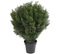 Plante Artificielle Haute Gamme Spécial Extérieur/cyprès Buisson Rond Artificiel Vert - 90 X 65 Cm