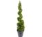 Plante Artificielle Haute Gamme Spécial Extérieur/cyprès Artificiel Juniperus Spirale Vert 130x48cm