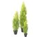 Plante Artificielle Haute Gamme Spécial Extérieur/cyprès Artificiel Coloris Vert/jaune - 60 X 20 Cm