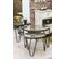 Table D'appoint Coloris Anthracite-nature - Dim : H 43 X Ø 52 Cm