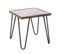 Table D'appoint Coloris Anthracite-nature - Dim : L 50 X P 50 X H 50 Cm