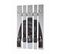 Garderobe Murale Coloris Gris-noir-optique Inox - Dim : L 65 X P 9 X H 100 Cm