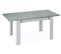 Table A Manger Extensible Décor Béton Et Blanc Artik - 78 X 140-190 X 90 Cm