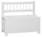 Banc / Coffre À Jouets En Bois Coloris Blanc - L.74 X L.34 X H.64 Cm