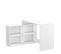 Bureau D'angle En Panneau De Particules, Blanc Mat - Dim : 111,9 X 76,7 X 100,7 Cm