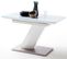 Table Extensible Design Coloris Blanc Brillant - L.140-180 X H.76 X P.80 Cm
