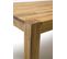 Table De Salle à Manger Rectangulaire Extensible En Bois Hêtre Massif Huilé Coloris Chêne Sauvage