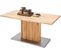 Table À Manger En Chêne Massif Huilé Bord D'arbre - L160 X H77 X P90 Cm