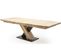 Table À Manger Extensible Forme Bateau En Chêne Blanchi Massif Huilé - L140-220 X H78 X P90 Cm