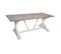 Table De Repas En Bois Coloris Naturel / Blanc - L. 200 X L. 100 X H. 78 Cm