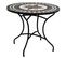 Table De Repas Ronde En Mosaique Coloris Noir - D. 90 X H. 75 Cm