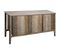 Buffet Avec 3 Tiroirs Coloris Beige - L. 160 X L. 45 X H. 80 Cm