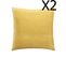 Lot De 2 Coussins En Polyester Coloris Ocre - L. 40 X L. 40 Cm