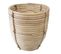 Lot De 3 Pots En Rotin Coloris Naturel