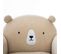 Fauteuil Oreilles Ours Coloris Beige - L. 52 X L. 44 X H. 43 Cm