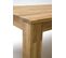 Table De Salle à Manger Rectangulaire Extensible En Bois Hêtre Massif Huilé Coloris Chêne Sauvage