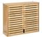 Meuble Haut De Salle De Bain En Bambou Naturel - L.58.5 X P.20 X H.51.5 Cm