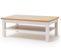 Table Basse Avec Rangements En Bois Coloris Blanc / Chêne - L.114 X H.46 X P.70