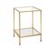 Table D'appoint Coloris Or En Acier - L 39 X P 39 X H 55 Cm