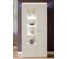 Vitrine / Armoire Coloris Blanc Avec LED - L. 88 X H. 197 X P. 38 Cm