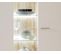 Vitrine / Armoire Coloris Blanc Avec LED - L. 88 X H. 197 X P. 38 Cm