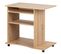 Bureau En Bois Imitation Chêne Artisan - L.80 X P.50 X H.75 Cm