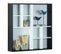 Etagère Murale En Bois Coloris Noir / Blanc - L.70 X H.70 X P.13 Cm