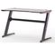 Bureau D'ordinateur / Table De Jeu Aspect Carbone En Métal + LED - L. 120 X H. 73 X P. 60 Cm