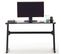 Bureau D'ordinateur / Table De Jeu Aspect Carbone En Métal + LED - L. 120 X H. 73 X P. 60 Cm