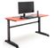 Bureau D'ordinateur / Table De Jeu Coloris Noir Et Rouge - L. 140 X H. 72 X P. 65 Cm