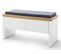 Banc Coloris Blanc / Chêne Wotan - Longueur 91 X Hauteur 45 X Profondeur 38 Cm