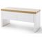 Banc Coloris Blanc / Chêne Wotan - Longueur 91 X Hauteur 45 X Profondeur 38 Cm