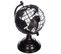 Globe Terrestre En Métal Coloris Noir - Longueur 20 X Profondeur 18 X Hauteur 29,5 Cm